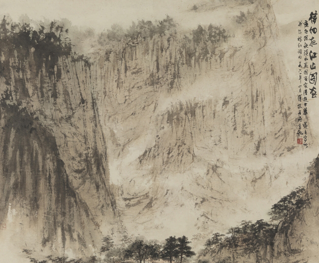 《待細(xì)把江山圖畫》100×111.5cm，1961年